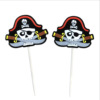 Halloween Foreign Trade Baiqing Halloween Celebration Supplies Pirate Flag Cake Decoration Skeleton Cake Account