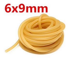 Оптовая продажа от производителя, латексная трубка 6090, однотонная трубка для рогатки 6*9, 3.1m рулона без соединений