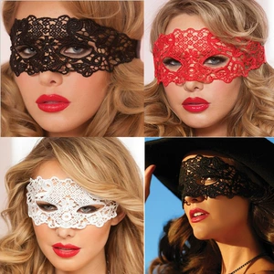 Sexy Red Lace Half-Face Mask for Adult Princess Party, Wedding, Travel and More