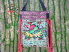 Ethnic capacious one-shoulder bag from Yunnan province for leisure, ethnic style, with embroidery