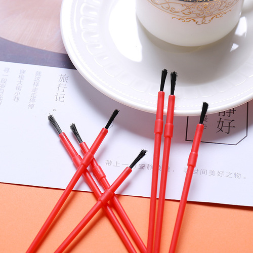 Wholesale 16 cm digital oil paint strip archaeological plastic nylon hair paint brush glue brush dust removal small brush