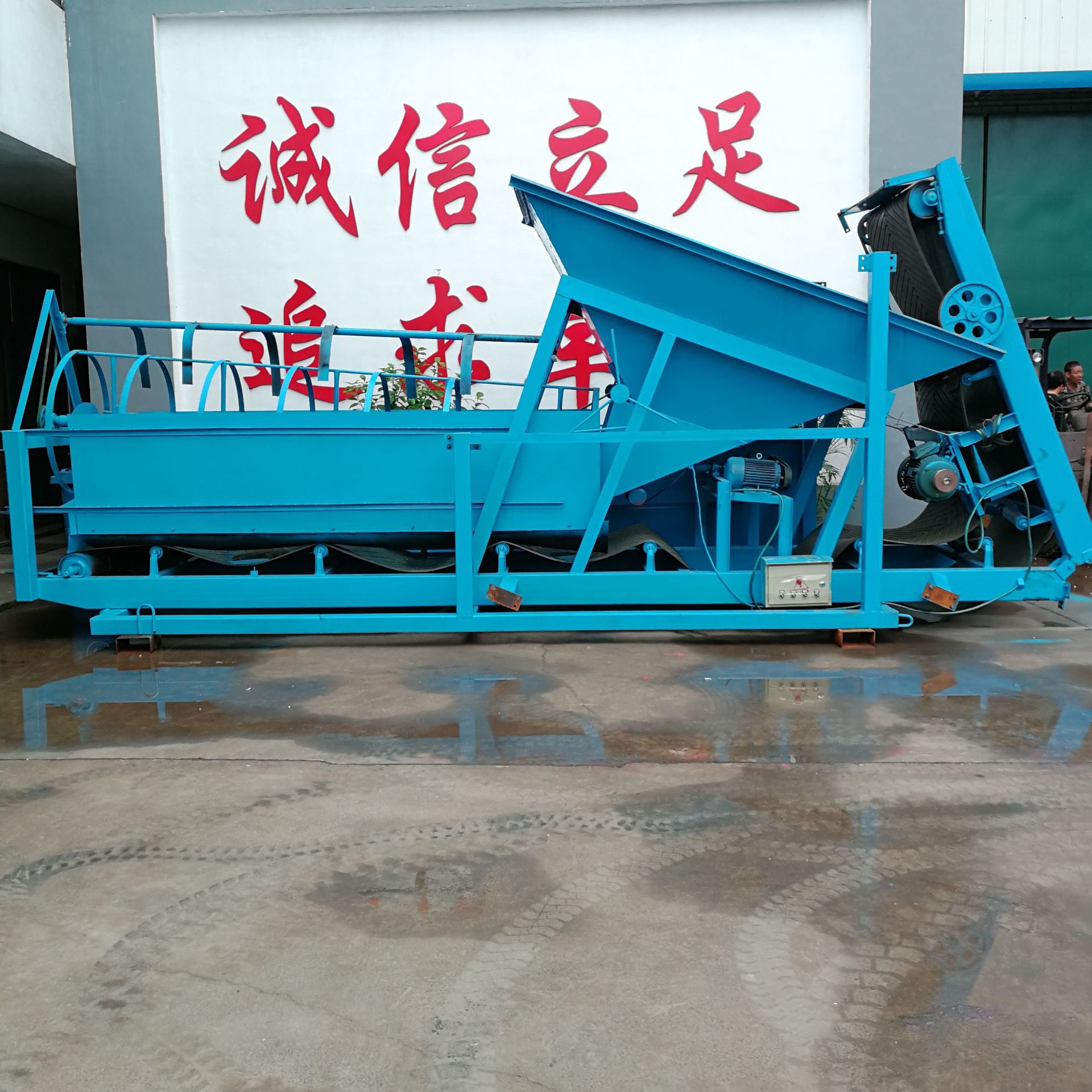 廣研專業生産電動篩沙機 50型工地篩沙機 沙石分揀設備 滾筒篩沙