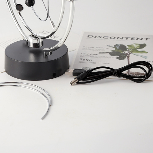 A603 classic desktop model rotating perpetual motion instrument magnetic rocker celestial orbit ornament usb decoration