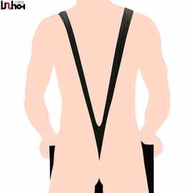日本变态假面诱惑男士V型背带式性感连体衣情趣内裤丁字裤 UC102