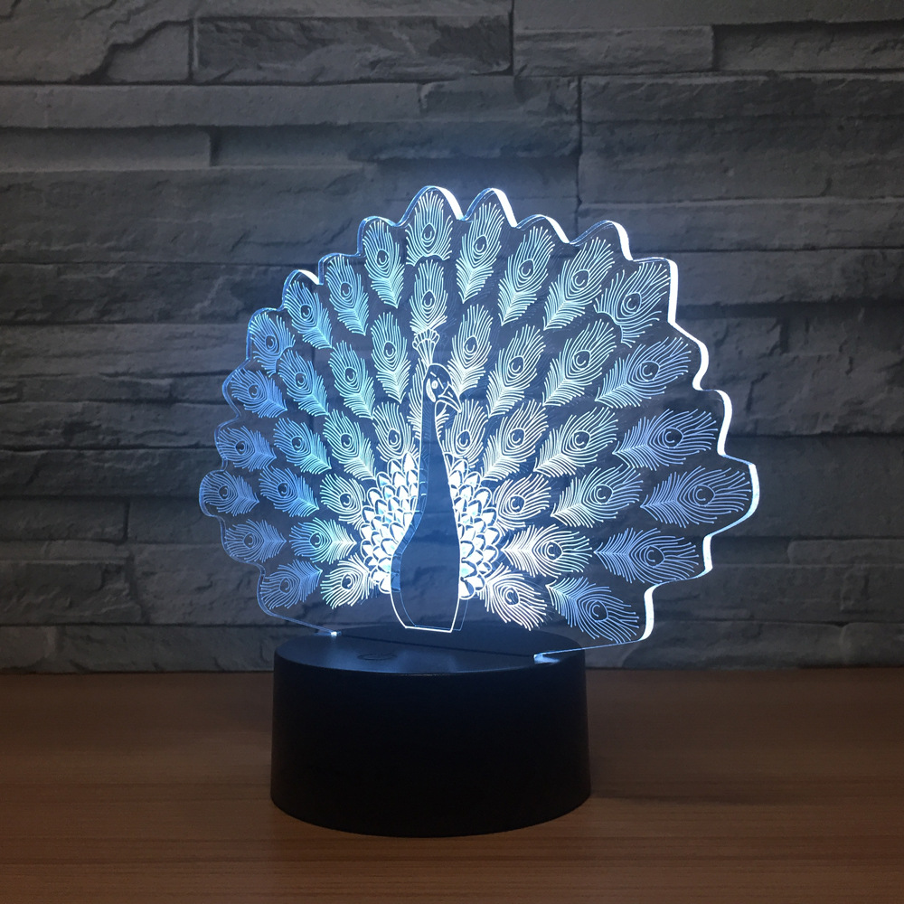 3d小夜灯 七彩触控遥控3d灯