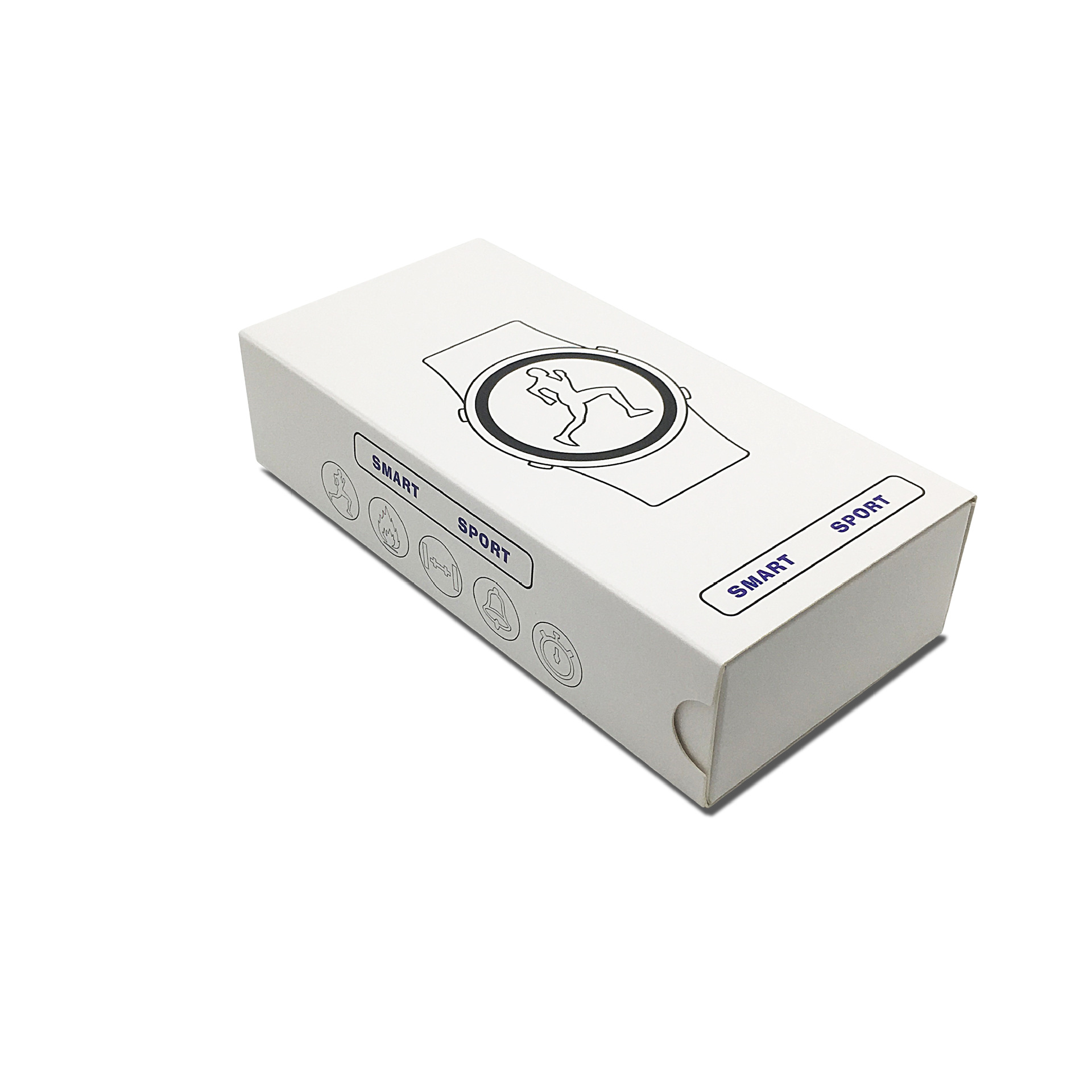 新款智能表盒中性无LOGO 白卡纸盒 长方形抽屉纸盒