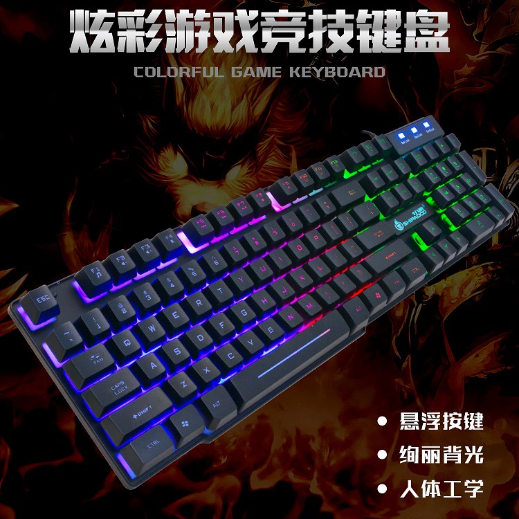 K280 одиночная клавиатура прозрачная цветная настольная ноутбук игровая домашний офис кабель клавиатура