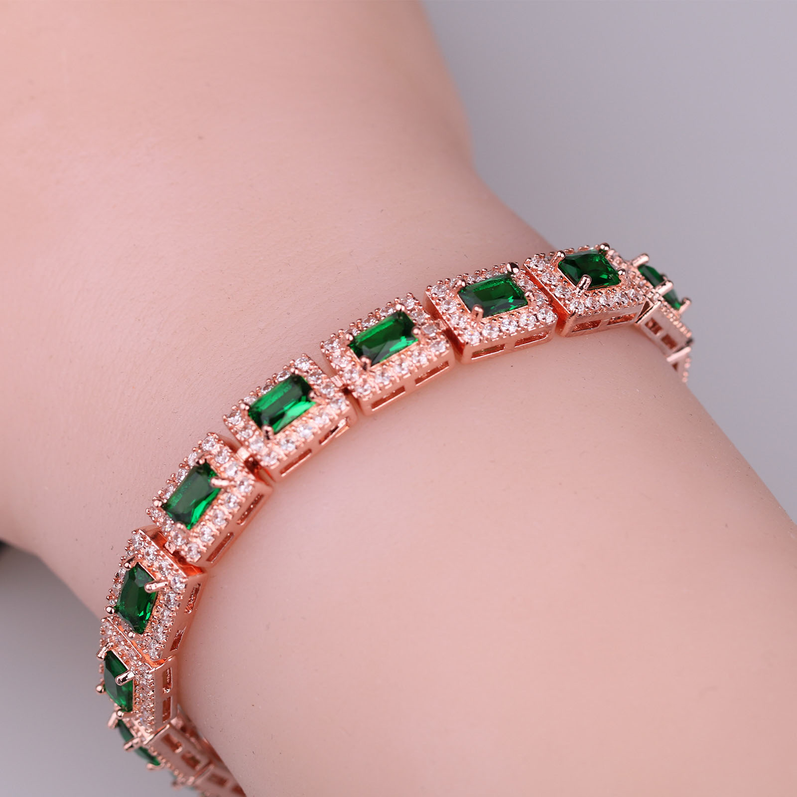 Zircon Link Bracelet For Women Starry Sky Style Diamond Bangle_voghion.com