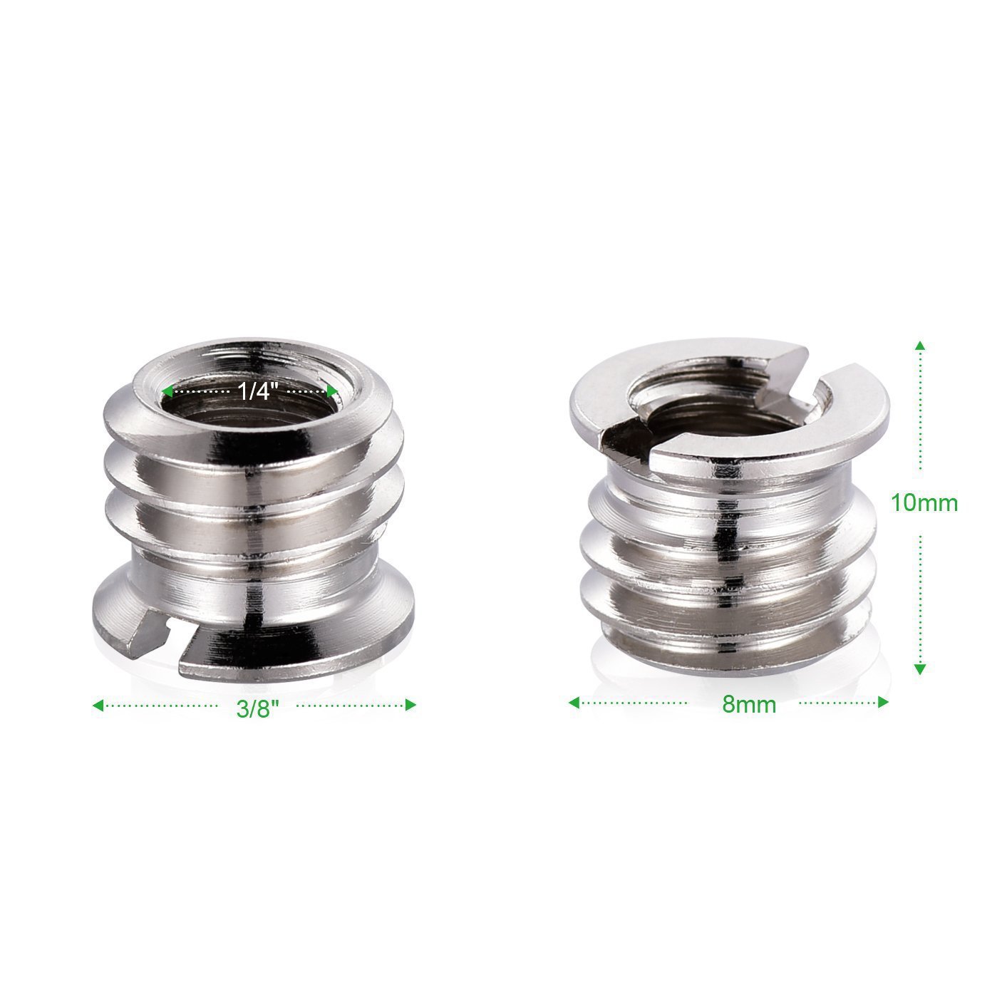 1/4 mutual transfer 3/8 nuts to screw camera three tripods