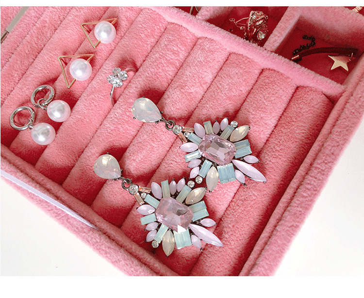 Solid Color Pattern 1 Piece Density Plate Casual Elegant Lady Solid Color Jewelry Boxes