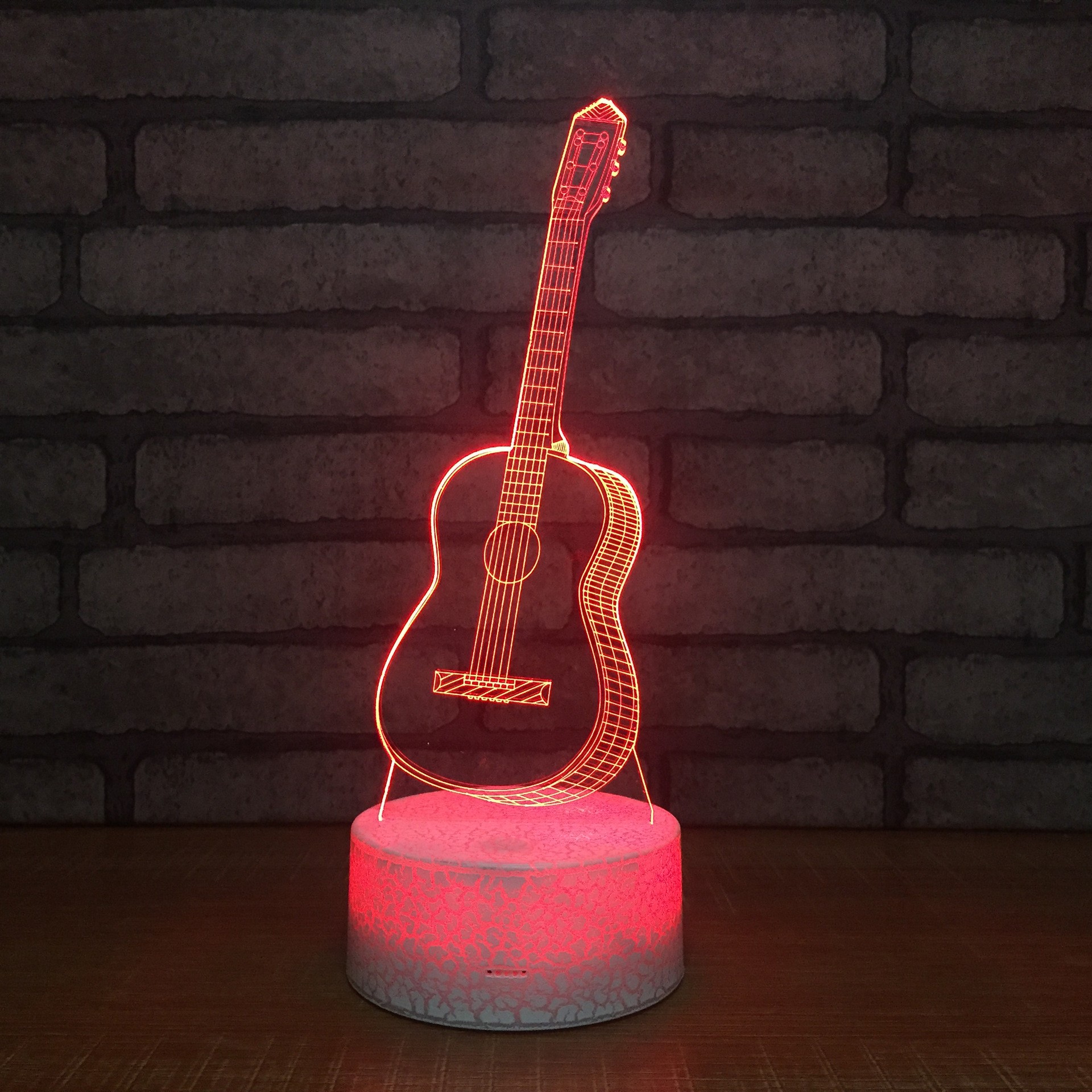 爆裂纹3D灯小夜灯台灯