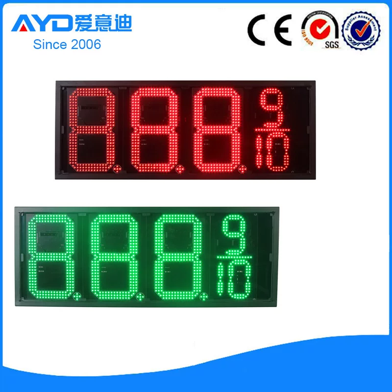 LED signboard, digital remote control, gas station