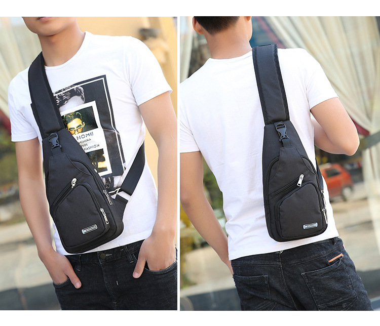 waterproof usb oxford crossbody bag anti theft shoulder sling bag