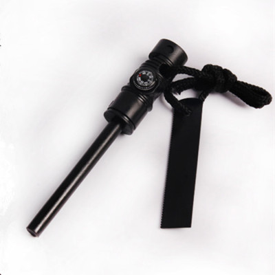 现货供应野外求生打火棒镁棒多功能打火石带求生口哨厂家直销|ru