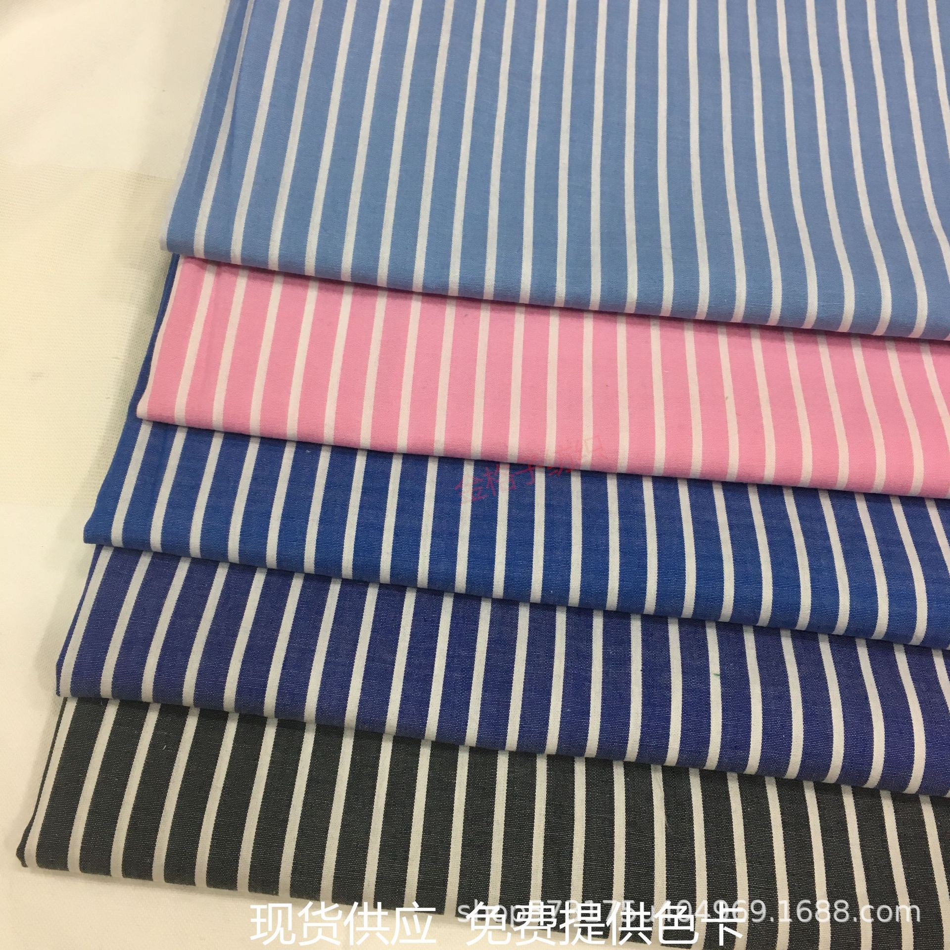现货供应 全棉色织条纹布 竖条纹 衬衫布 DIY家纺家居 裙子时装布