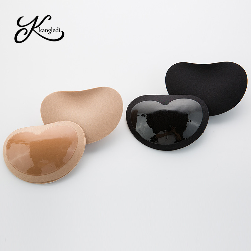 [Pasador mensual 100000] fábrica directa en forma de corazón traje de baño de silicona almohadilla en el pecho engrosada sujetador insertar esponja almohadilla en el pecho insertar
