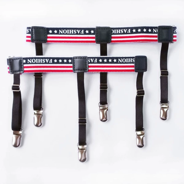 [Tri-headed duckbill buckle-star stripes one pair]