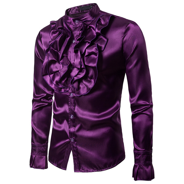 Fashion Design Men’s Autumn and Winter Bosom Flower Show Clothes 