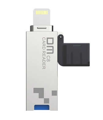 DM手机读卡器 TF内存卡转usb3.0高速手机扩容双头u盘多接口