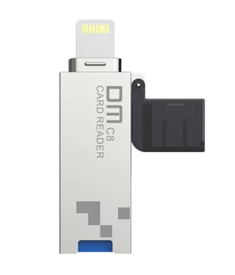 DM手机读卡器 TF内存卡转usb3.0高速手机扩容双头u盘多接口