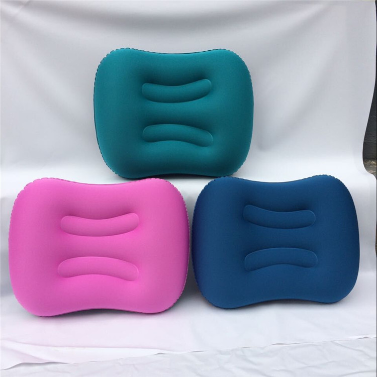 厂家现货批发户外用品超轻TPU便携护颈枕露营野营充气旅行枕头