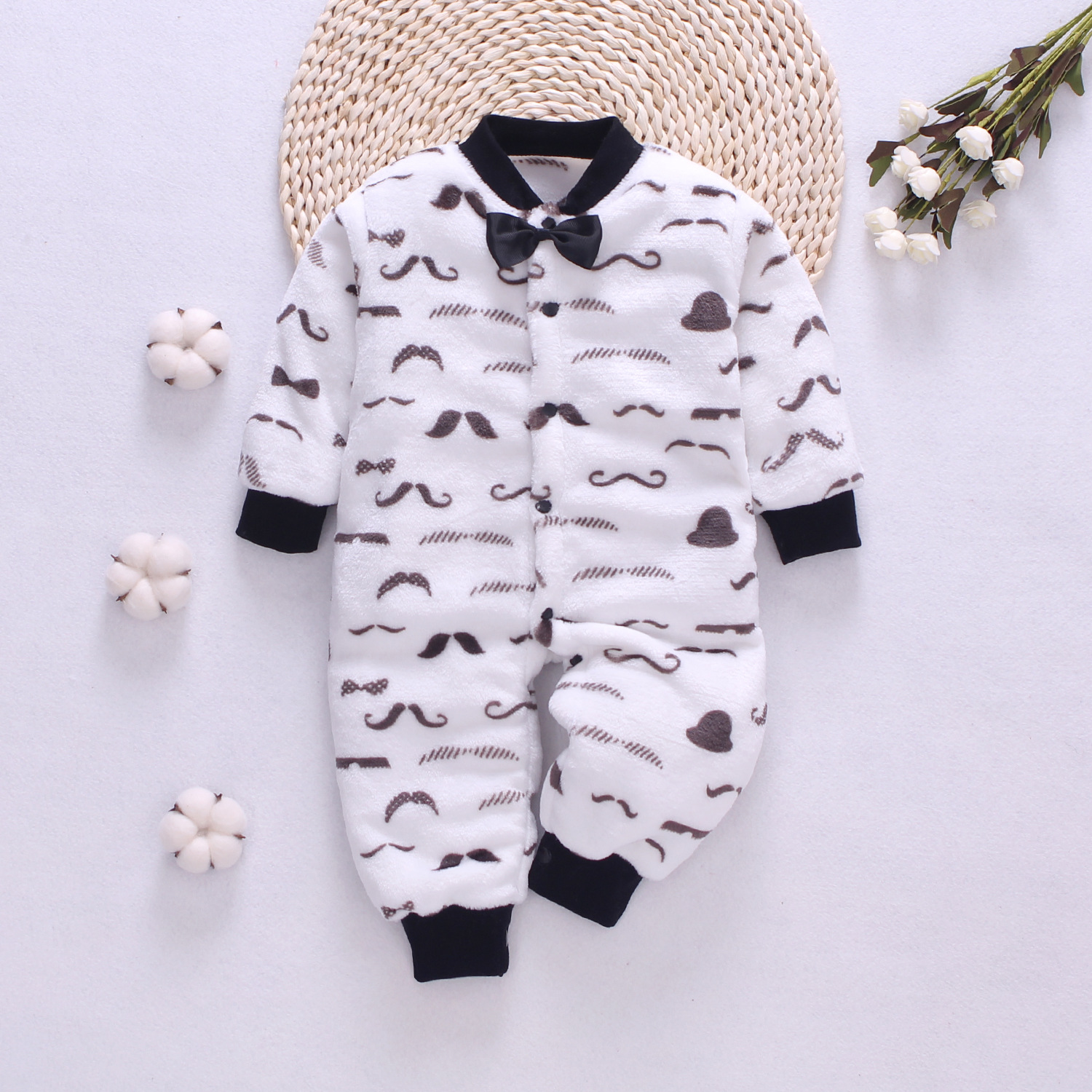 Thickened Baby Flannel Romper