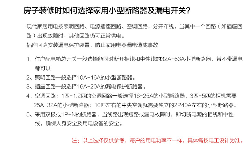 如何选择漏电开关