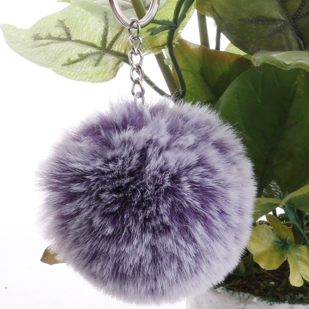 Multicoloured puffer ball, keychain with accessories, (Physicals), 8cm, DIY