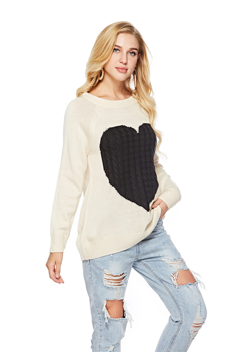 Women's Sweater Long Sleeve Sweaters & Cardigans Hollow Out Fashion Heart Shape display picture 31