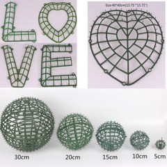 卸売り花壁花列花球プラスチック棚loveハート型グリッド列花棚結婚式生け花diy道具