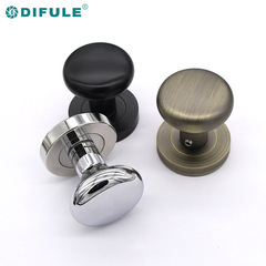 廠家供應 歐式圓形移門鎖推拉 不鏽鋼隱形 黑色防盜鎖家具五金