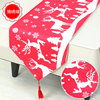 New Christmas table flag wholesale Christmas polyester table flag table cloth Christmas desktop decorative supplies dining tablecloth