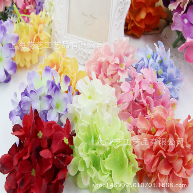 渐变双层绣球花布花手工制作头饰diy手环花环配件仿真花布花材料 价格 厂家 哪里买 我有货 B 5yoho Cn
