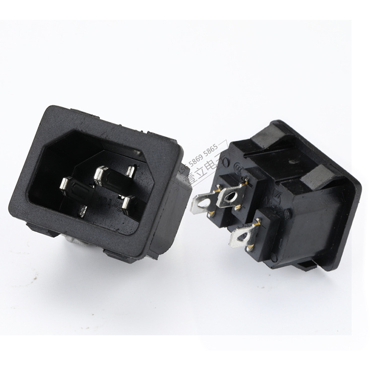 AC-05品字电源插座卡式尺寸24*31mm