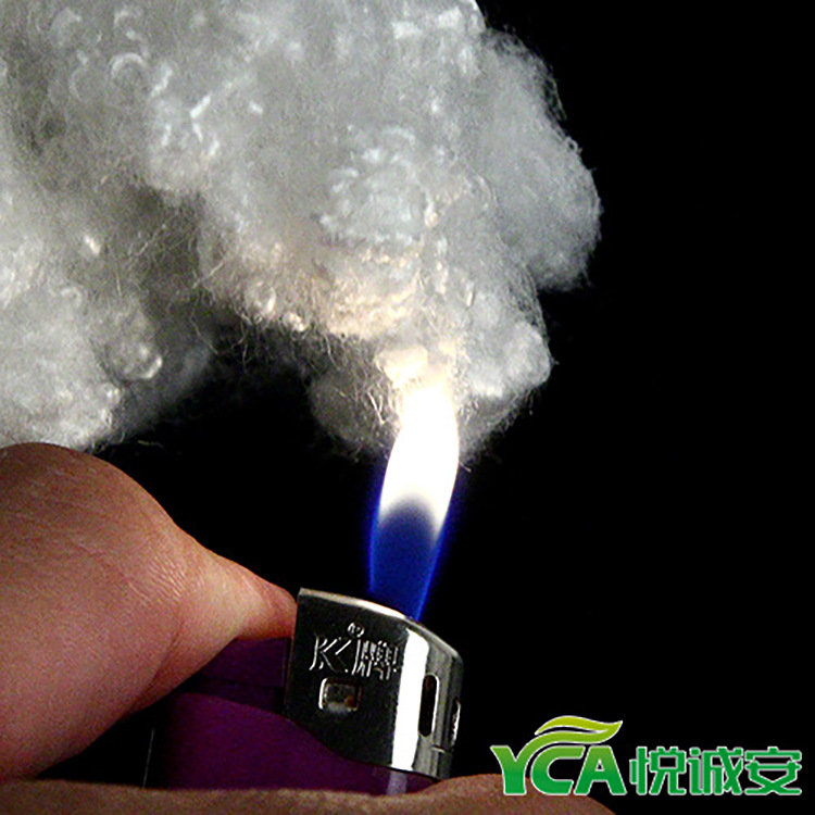 優質廠家直銷防火阻燃滌綸短纖維功能三維中空化纖棉選擇悅誠安