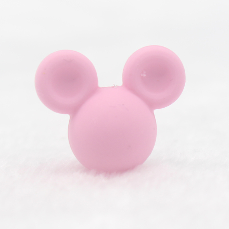 INS bebé de silicona mordedor bebé Mickey cabeza accesorios mordedor Amazon nuevo mordedor