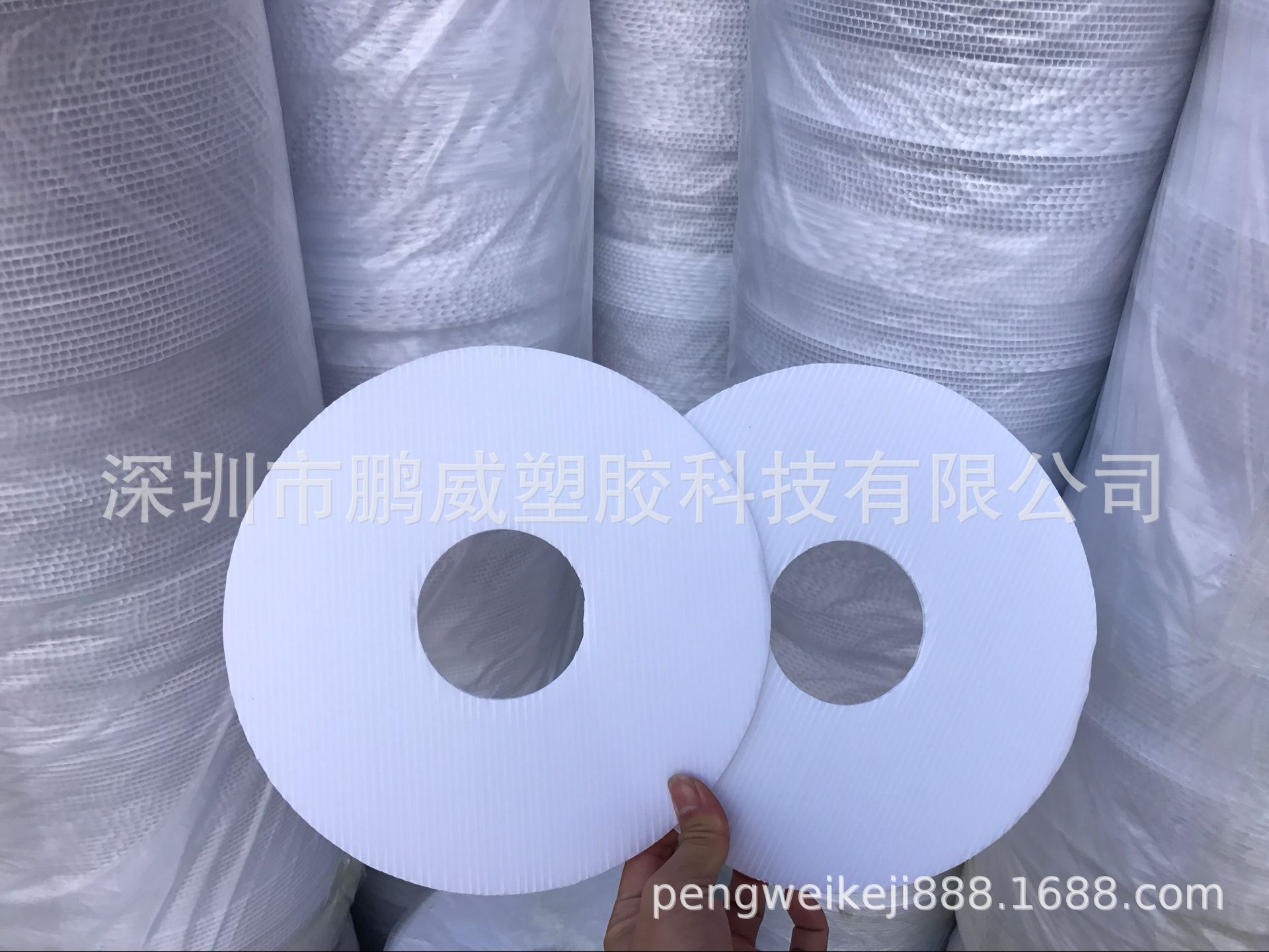 生产厂家圆形中空板 低价出售PP万通板 定制广告牌塑胶空心中空板