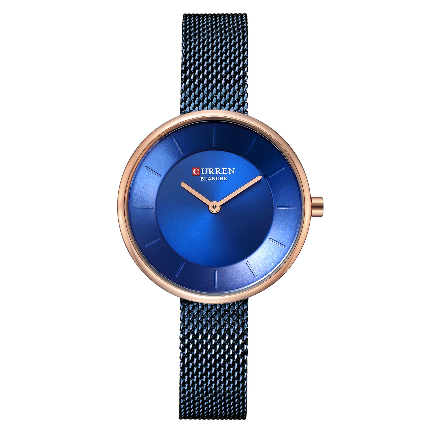 Curren Women's Quartz Watch With Mesh Strap Waterproof Casual_voghion.com