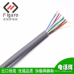 Ningbo Factory Specializes in the Production and Manufacturing Bare Copper Wire 0.5mm 8 Pairs Rvb Flat Telephone Wire Pure Copper Wire