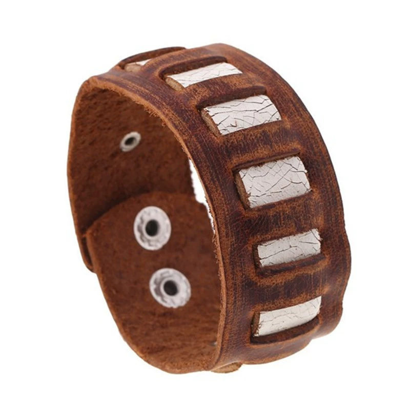 Аксессуар, ретро кожаный браслет, панк-стиль, оптом, Aliexpress, натуральная кожа