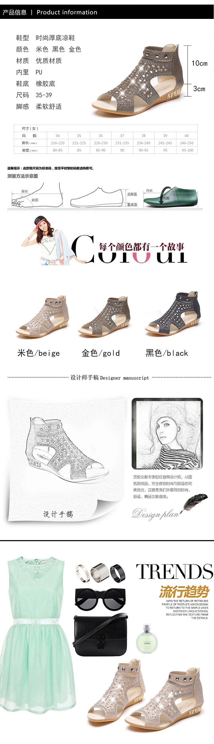 Chaussures été pour femme en Caoutchouc - Ref 3346522 Image 10