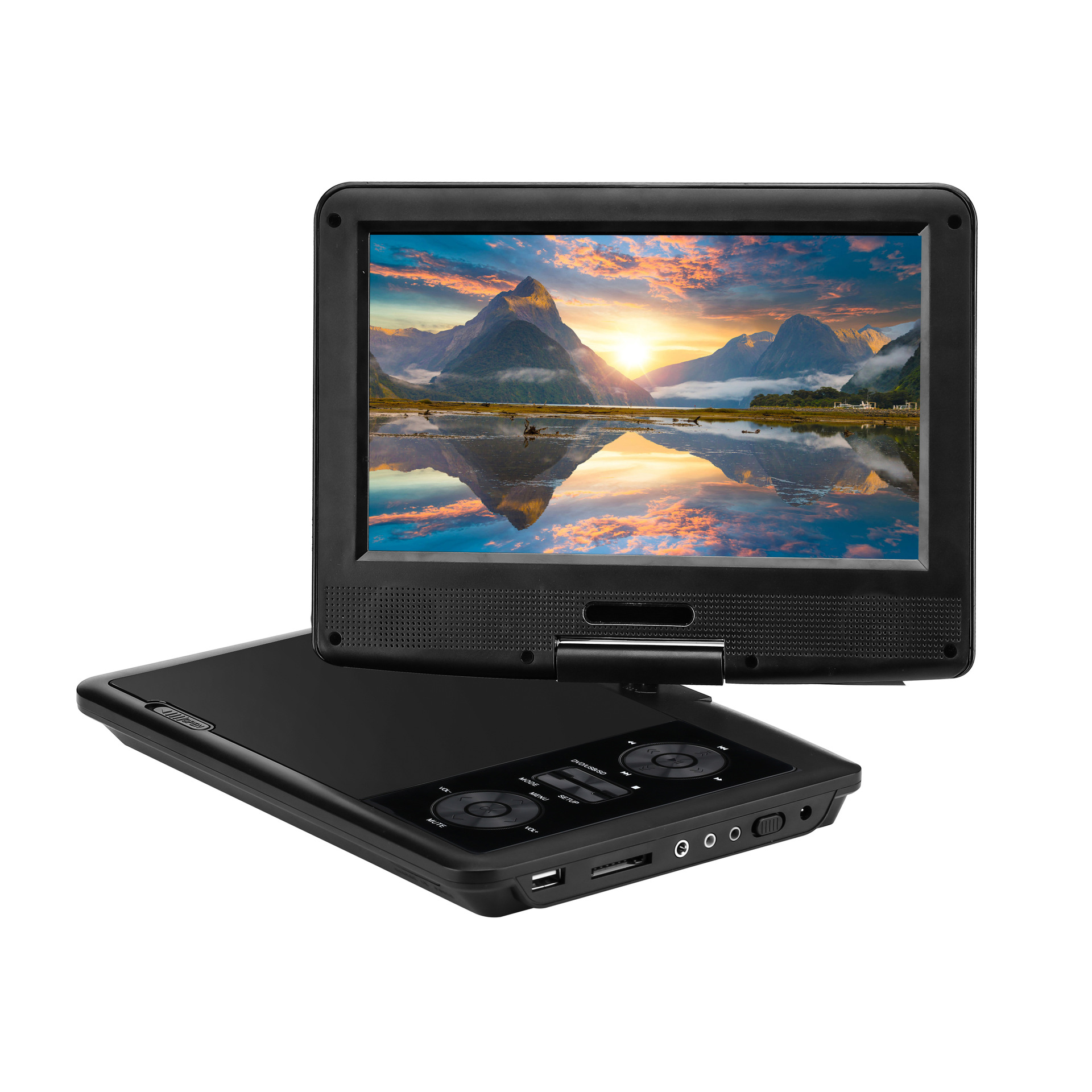 跨境英文便携式DVD播放器9寸大容量电池碟机学习CD机Portable DVD|ru