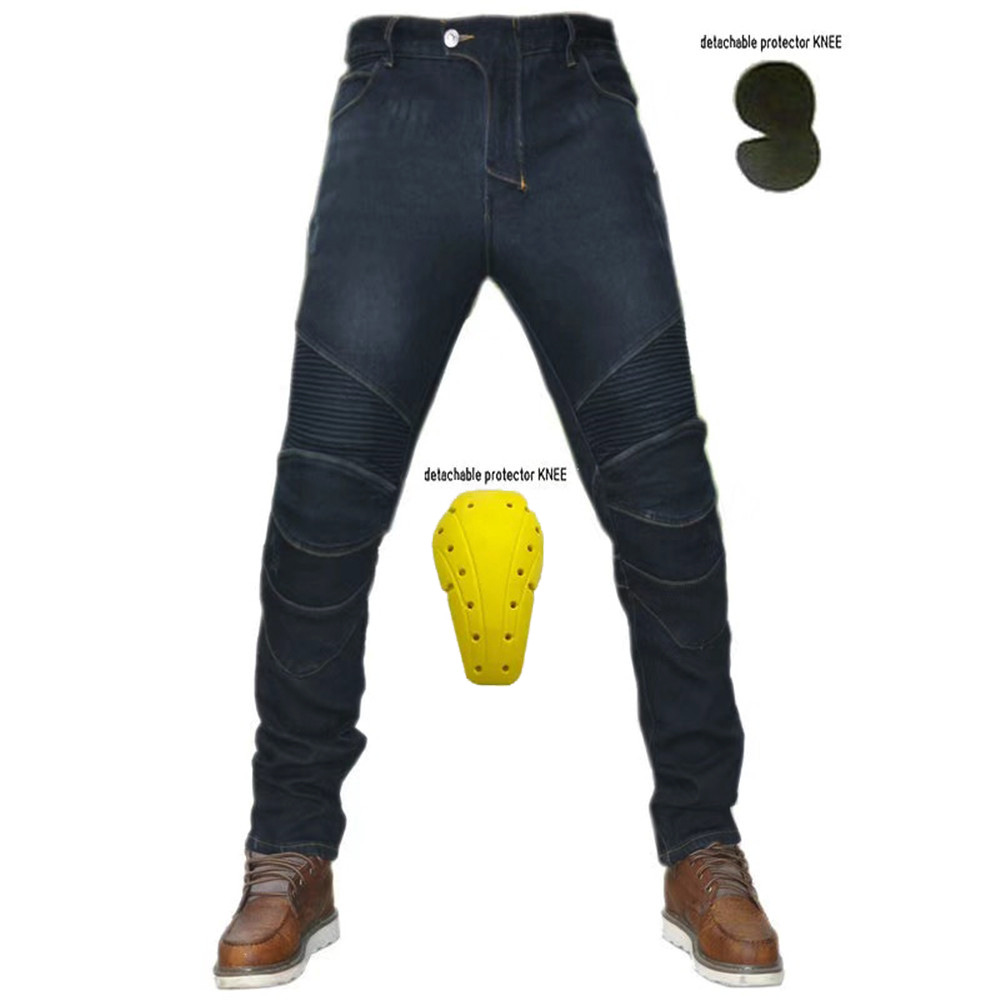 motorcycle Pants  winter Plush thickening keep warm locomotive Fall Jeans Jersey knight men and women wholesale