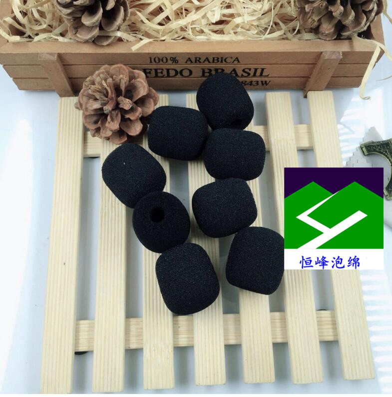 30*22*08耳麦咪棉海绵咪棉头 加黑国产低6050咪头海绵套 咪棉头