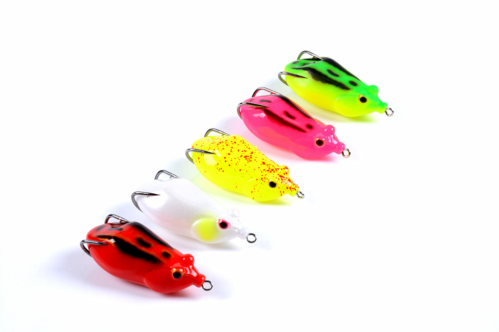 Floating Frogs Fishing Lures Soft Baits Fresh Water Bass Swimbait Tackle Gear