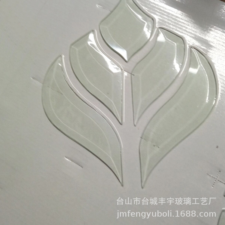 丰宇玻璃斜边贴片玻璃 精美工艺玻璃