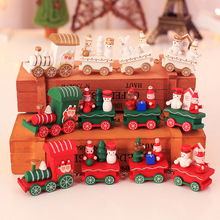 Đồ trang trí Giáng sinh, xe lửa gỗ Giáng sinh, trường mẫu giáo cho trẻ em, ngày lễ, quà tặng Giáng sinh, đồ trang trí Giáng sinh, quà tặng Album giáng sinh