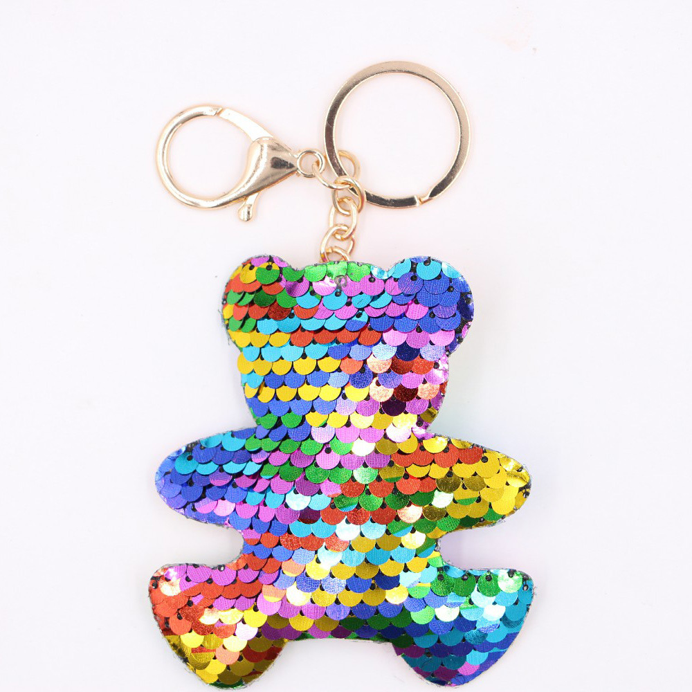 Cute Star Dolphin Sequin Plating Keychain display picture 3