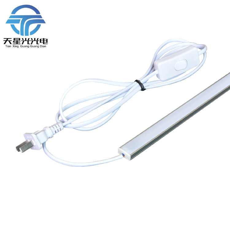 220V High Voltage Cabinet Light Kitchen Cabinet Bottom Light Highlight Drive-Free Light Belt Entrance Hanging Cabinet Wardrobe Shoe Cabinet Hard Light Strip