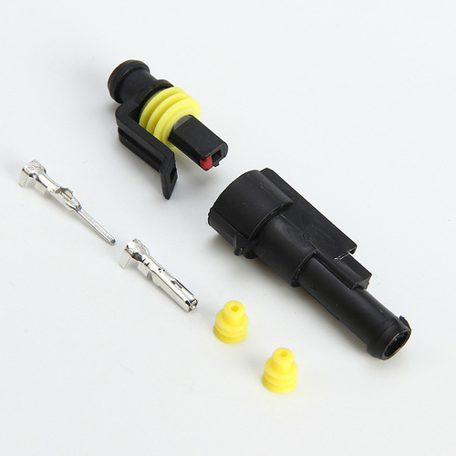 Connector 1P car waterproof plug single hole HID connector car single hole connector